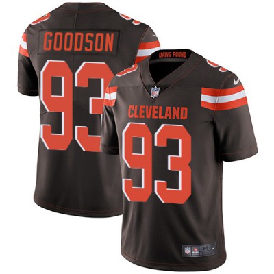 Nike Cleveland Browns #93 B.J. Goodson Brown Team Color Men's Stitched NFL Vapor Untouchable Limited Jersey Men's